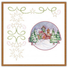Stitch and do 182 - kit Carte 3D broderie - Miracle de Noël exemple 3