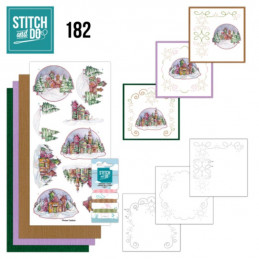 Stitch and do 182 - kit Carte 3D broderie - Miracle de Noël