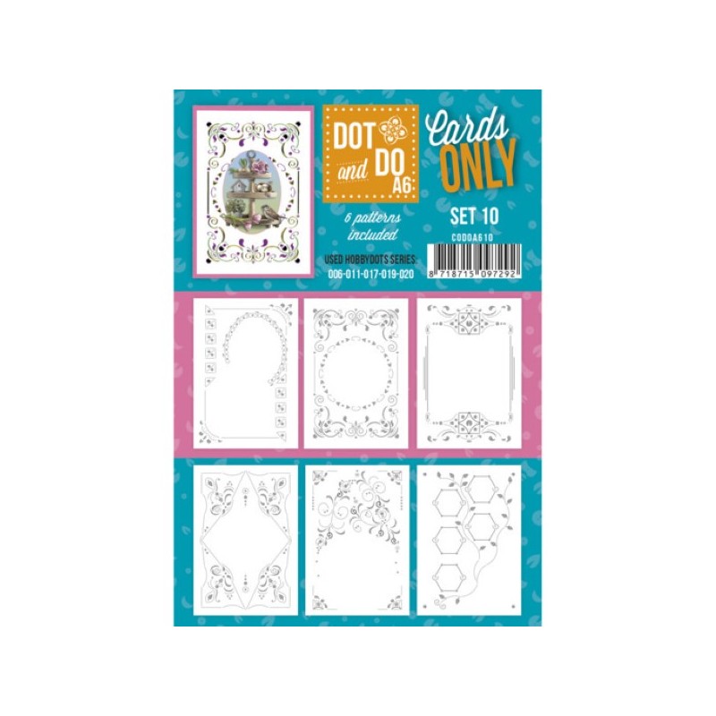 Dot and do Cartes A6 n°10 - Lot de 6 Cartes seules