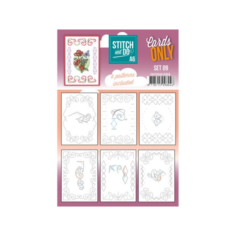 Cartes seules Stitch and do A6 - Set n°09