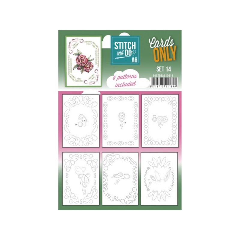 Cartes seules Stitch and do A6 - Set n°14