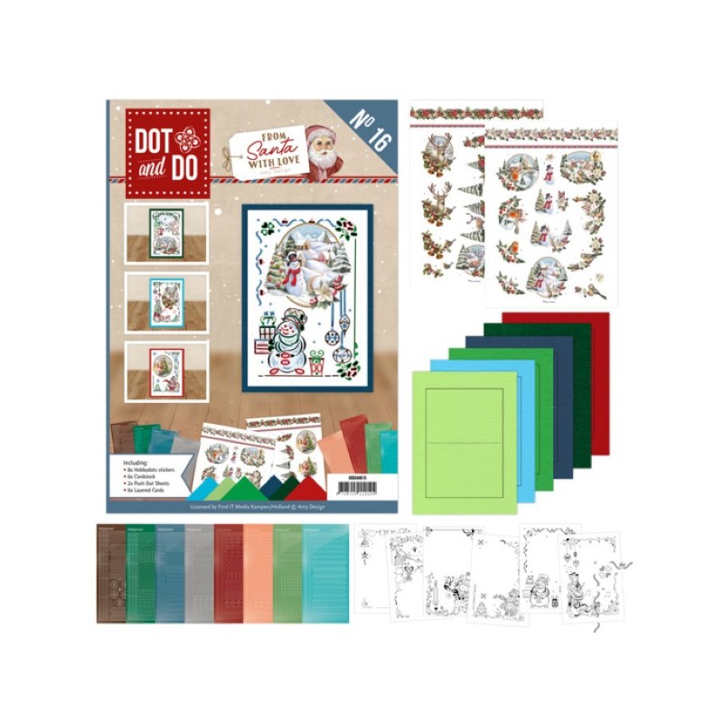 Dot and do Livre n°16 - Kit Carte 3D - du Père Noël avec amour