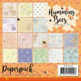 Bloc de papier - Jeanine art - Humming bees 15.2 x 15.2