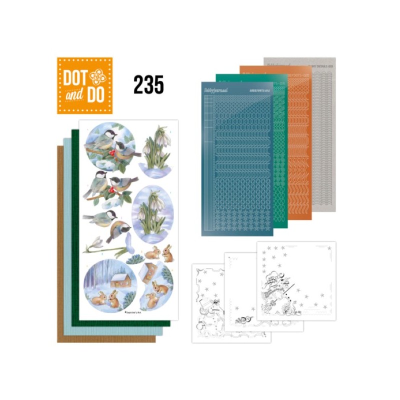 Dot and do 235 - kit Carte 3D  - Jardins d'hiver