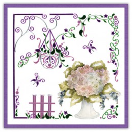 Dot and do 236 - kit Carte 3D  - Passion violette exemple 2