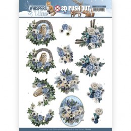 Carte 3D prédéc. - SB10693 - Murmures d'hiver - Composition florale