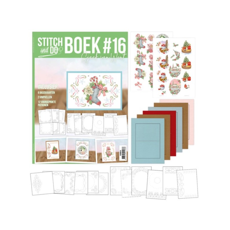 Stitch and Do Livre n°16 - Kit Carte 3D à broder - Noël