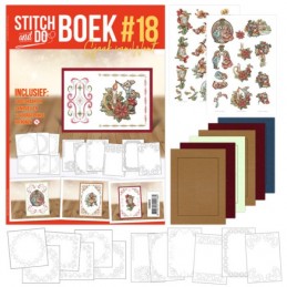 Stitch and Do Livre n°18 - Kit Carte 3D à broder - Souris àNoël