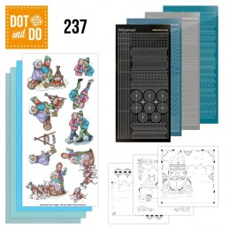 Dot and do 237 - kit Carte 3D  - Funky nana