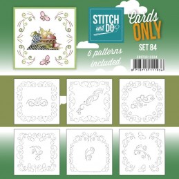 Cartes à broder seules Stitch and do  - Set n°84