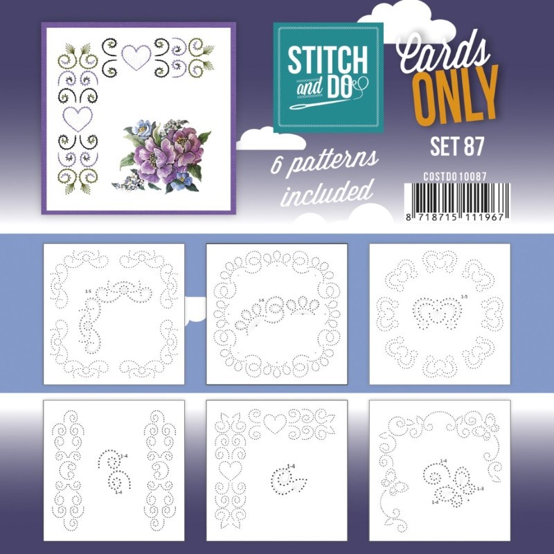 Cartes à broder seules Stitch and do  - Set n°87