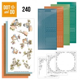 Dot and do 240 - kit Carte 3D  - Oiseaux et baies