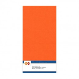 Carte 13.5 x 27 cm uni Orange paquet de 10