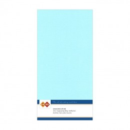 Carte 13.5 x 27 cm uni Bleu clair paquet de 10
