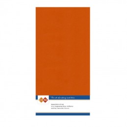 Carte 13.5 x 27 cm uni Orange foncé paquet de 10