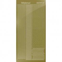 Stickers Hobbydots série 01 Miroir Or