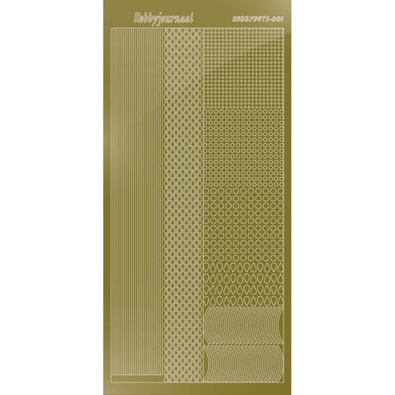 Stickers Hobbydots série 01 Miroir Or