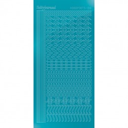 Stickers Hobbydots série 18 Miroir Bleu azur