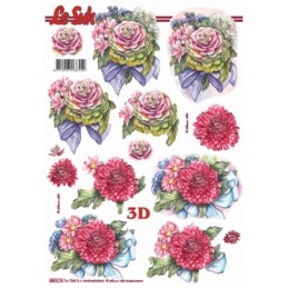 Carte 3D prédéc.  - 680074 - bouquets de fleurs