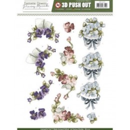 Carte 3D prédéc. - SB10157 - Fantastic flowers - Fleurs