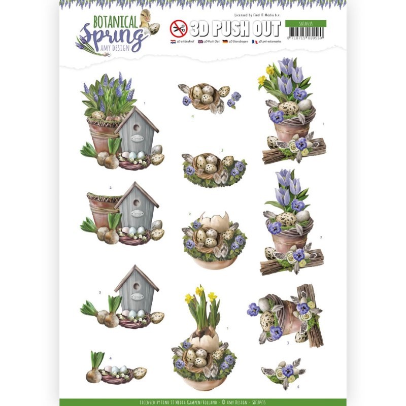 Carte 3D prédéc. - SB10435 - Botanical spring - Oeufs