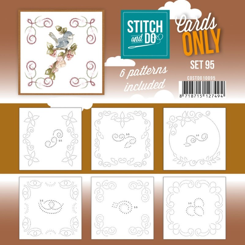 Cartes à broder seules Stitch and do  - Set n°95