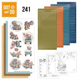 Dot and do 241 - kit Carte 3D  - Naissance Garçon