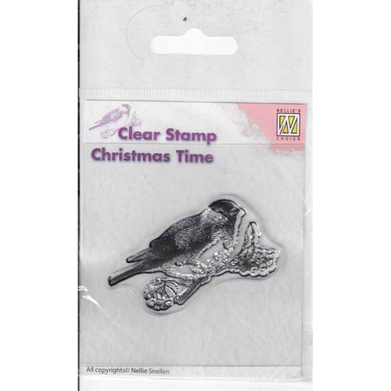 Tampon clear Oiseau 6x4cm