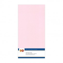 Carte 13.5 x 27 cm uni n°15 - Rose pâle paquet de 10