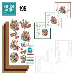 Stitch and do 195 - kit Carte 3D broderie - Jardin botanique