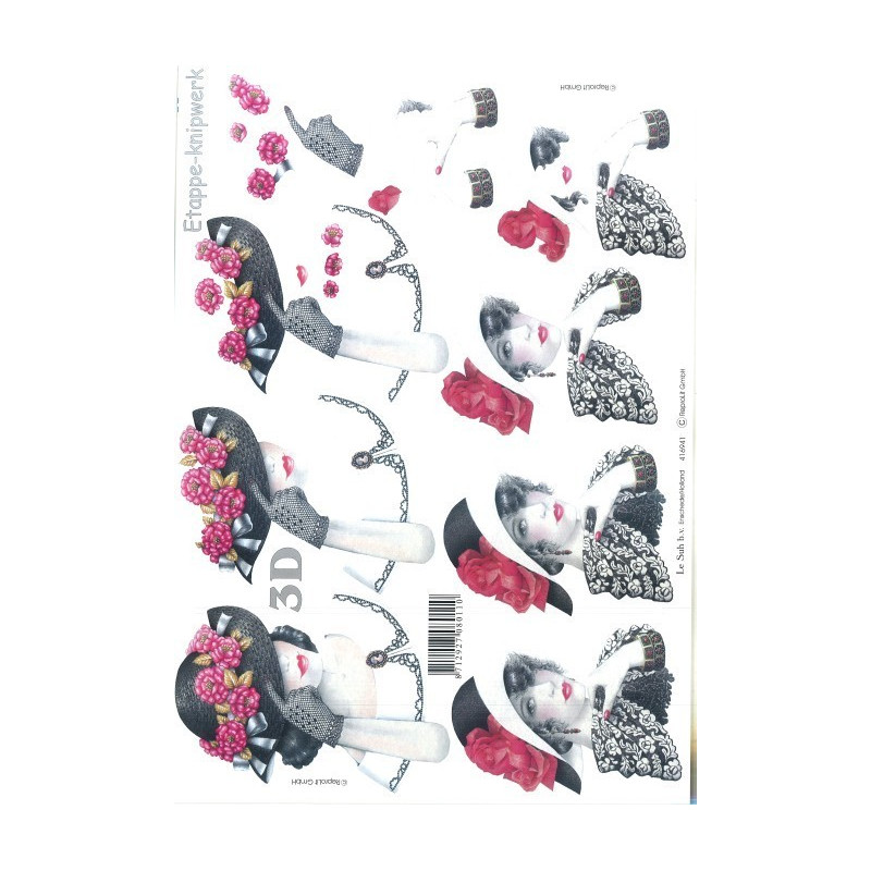Cartes doubles et enveloppes, multicolore, A6/C6, 50 pièces