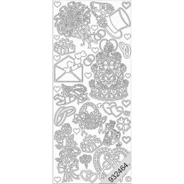 Stickers - 0802 - Mariage - Argent