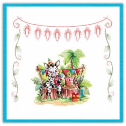 Stitch and do 196 - kit Carte 3D broderie - Jungle party
