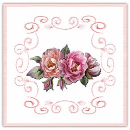 Stitch and do 197 - kit Carte 3D broderie - Roses are red