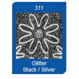 Stickers - 0815 - chiffres - glitter noir