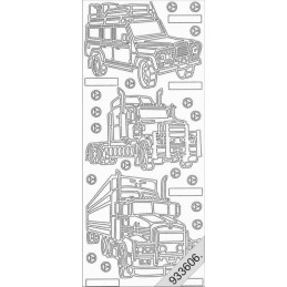Stickers - 1006 - Camions et 4x4 - argent