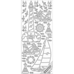 Stickers - 1011 - Bateaux et phares - or