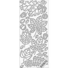Stickers - 1029 - Feuilles et glands - or