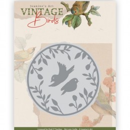 Die - Jeaninnes art - JAD10173 - Oiseaux vintage - Cercle d'oiseaux