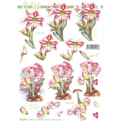 Carte 3D à découper -  fleurs