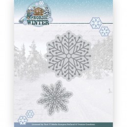 Dies - Yvonne Creations - Hiver nordique - Flocons de neige - YCD10296