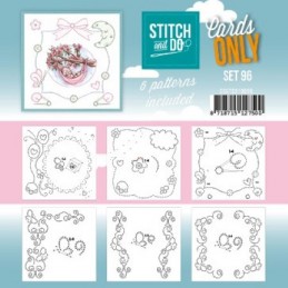 Cartes à broder seules Stitch and do  - Set n°96