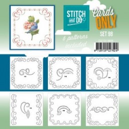 Cartes à broder seules Broderie Stitch and do  - Set n°98