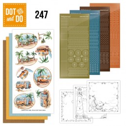 Dot and do 247 - kit Carte 3D  - C'est les vacances !