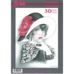 Carte 3D livret A4 à découper - 60 cartes - Femmes - 320016