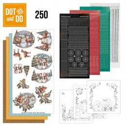 Dot and do 250 - kit Carte 3D  - Noël sous la neige