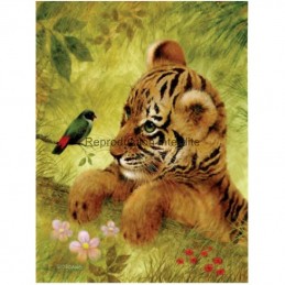 Image pour tableaux  3D - gk2430012 - 24x30 - tigre