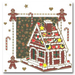 Stickers - 0972 - bordure noël - Rouge