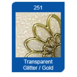 Stickers - 0555 - Joyeux noel - Transparent glitter or