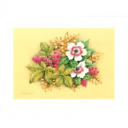 Image 3D - Astro 526 - 24x30 - bouquet 2 fleurs blanches